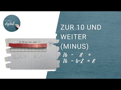 Zur 10 und dann weiter - Minusaufgaben einfach lösen (inkl. Arbeitsblatt)