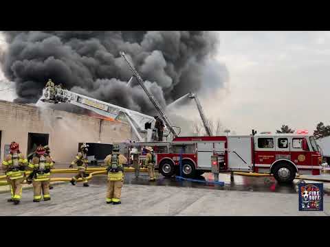 7/20/21-Main Transit FD Multiple Alarm Commercial Fire: 120 Earhart Drive