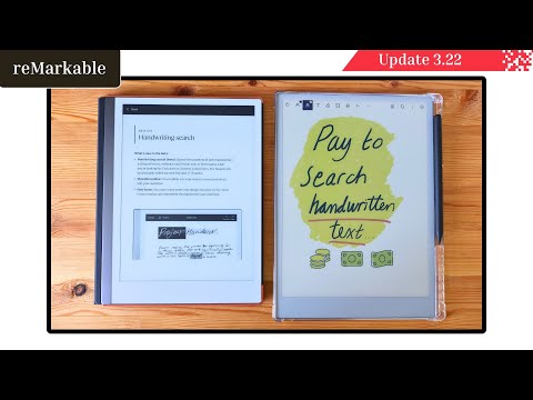 reMarkable Beta Update 3.22 - Handwriting Search and More