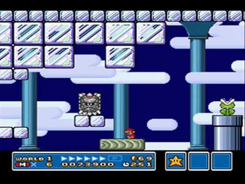 SMB3 for Super Mario All-Stars Custom Level #318 - Koopa Kid Castle Lemmy