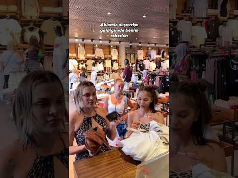 Kıyafet alışverişini yine ablama kitledim @asliguler #shorts #isilguler