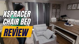XSPRACER Convertible Chair Bed Review 🛋️ - 3 in 1 Sleeper with Stepless Adjustable Backrest