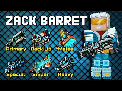 Pixel Gun 3D - Zack Barret Set Gameplay