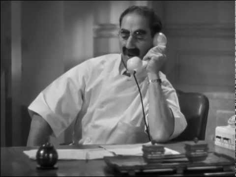 Dr. Hackenbush Stalls Mr. Whitmore - Phone Prank - The Marx Brothers in "A Day at the Races"