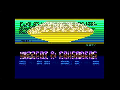 Commodore Amiga demo: Wizzcat & Crusaders - Instant Delivery BBS intro (1991)