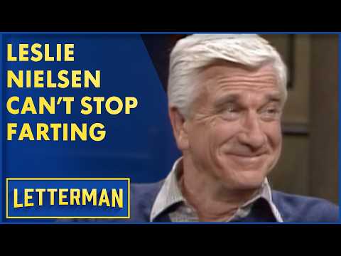 Leslie Nielsen Can't Stop Farting | David Letterman