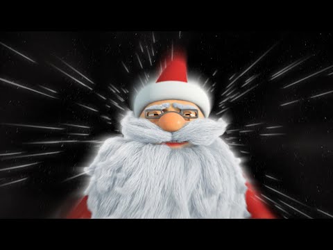 Animated Christmas Card Template - Supersonic Santa