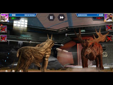 INDRICOCEROS BATTLE SMITHETOCERAS II Jurassic World The Game II Dinosaurs Game