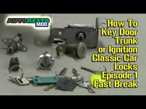 How To Key Door Trunk or Ignition Classic Car Locks Episode 1 Fast Break Autorestomod