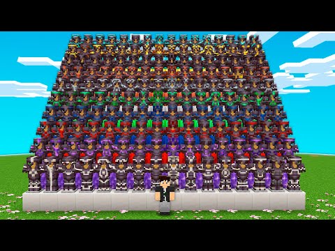 COMO EU FIZ TODAS AS 160 ARMADURAS DE NETHERITE do MINECRAFT HARDCORE!
