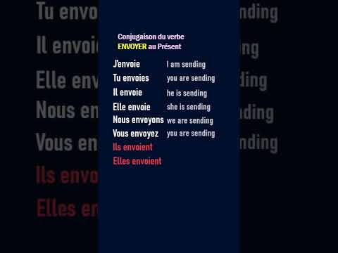 ENVOYER Conjugaison Français - Apprendre Comment Conjuguer Verbe Irregulier du 1er Groupe