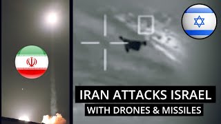 🔴 Iran Launched Large Scale Missile & Drone Attack On Israel • IDF Foiled Most Of It