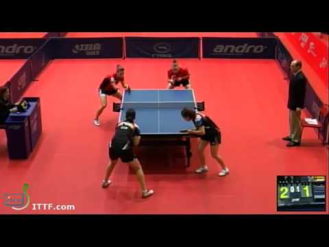 ITTF World Tour Polish Open 2013 R1 GRZYBOWSKA Katarzyna PARTYKA Natalia vs JEON Jihee PARK Seonghye