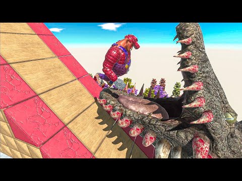 Purussaurus Head Eats Workshop Units - Animal Revolt Battle Simulator