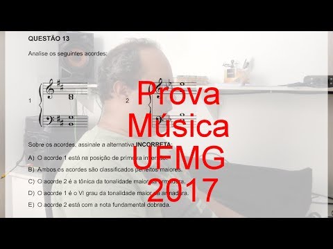 Prova Música UFMG 2017