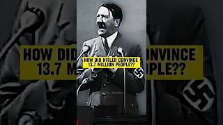 HOW did HIT*ER Convince 13.7 million PEOPLE?? ⚠️❓️ #shorts #history #manipulation