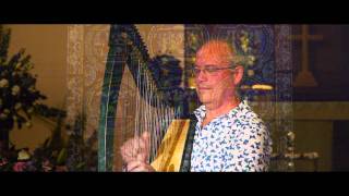 Dafydd y Garreg Wen - David of the White Rock - Harp Solo at Thorney abbey