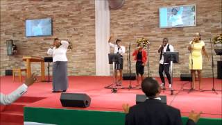 Efe Nathan Ministering at the RCCG City Of David, Lagos