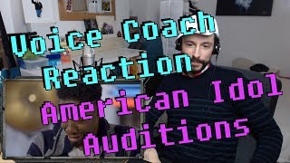 Vocal Coach Reaction to American Idol Auditions - Marcio Donaldson
