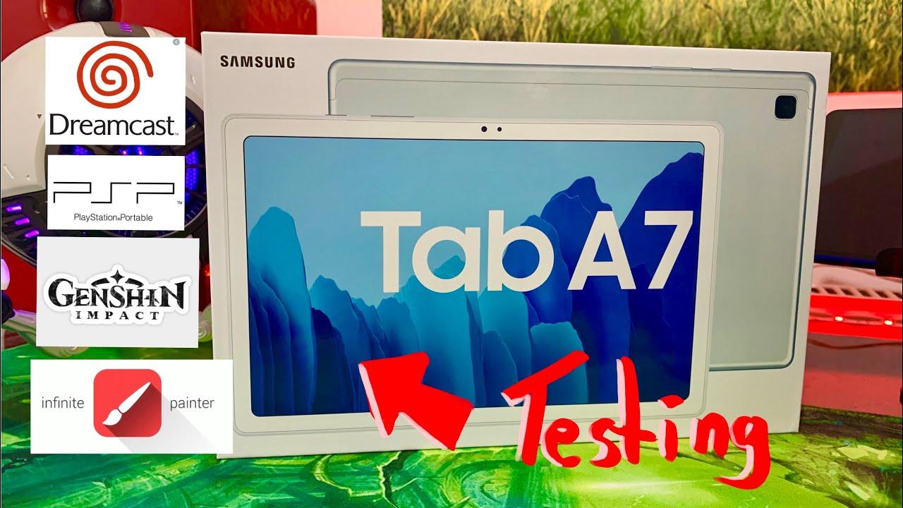 Samsung Tab A7 Unboxing & Emulation gaming + painting + Android gaming testing!