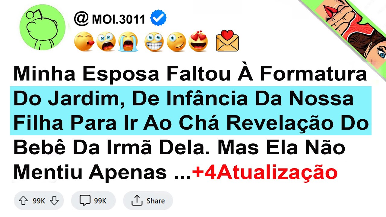 Minha Esposa Faltou À Formatura Do Jardim, De Infância Da Nossa Filha Para Ir Ao Chá Revelação Do ..