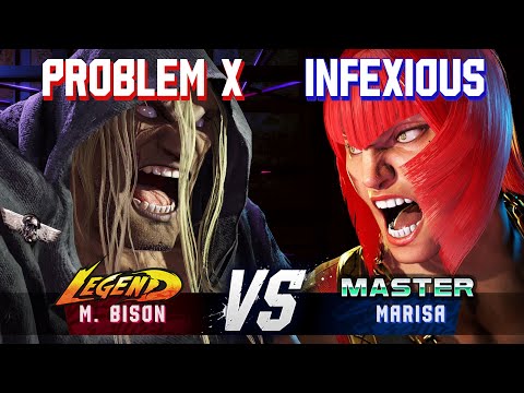 SF6 ▰ PROBLEM X (M.Bison) vs INFEXIOUS (Marisa) ▰ High Level Gameplay
