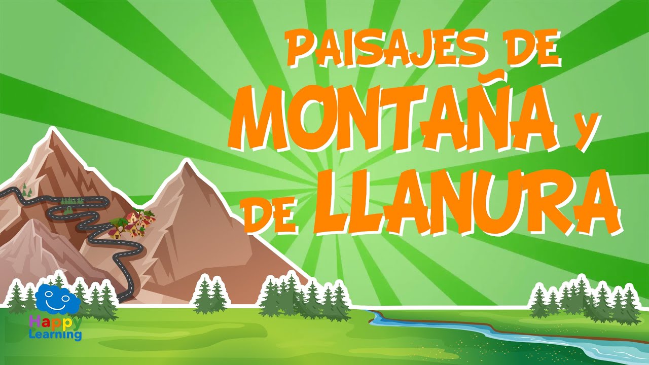 Los paisajes de montaña y de llanura. EL RELIEVE⛰| Vídeos Educativos para Niños
