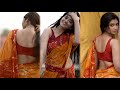 Ankita Mallick Hot Romantic Saree Photoshoot The Beautiful Model Floral Saree Fashion Looks Video