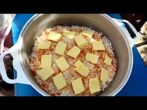 PLOV and CHiCKEN KABAB from Azerbaijan cuisine.
