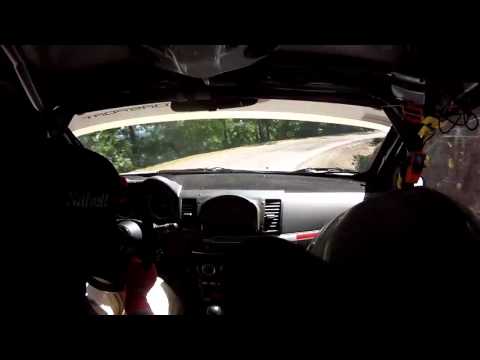 Camera car 3° Rally Day Alta Valtidone 2015 Ghezzi / Benenti Mitsubishi Lancer Evo X 9° assoluti