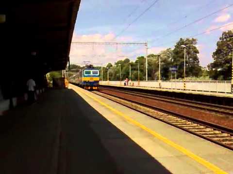 Průjezd ČD 363.027-4 stanicí Blansko - město