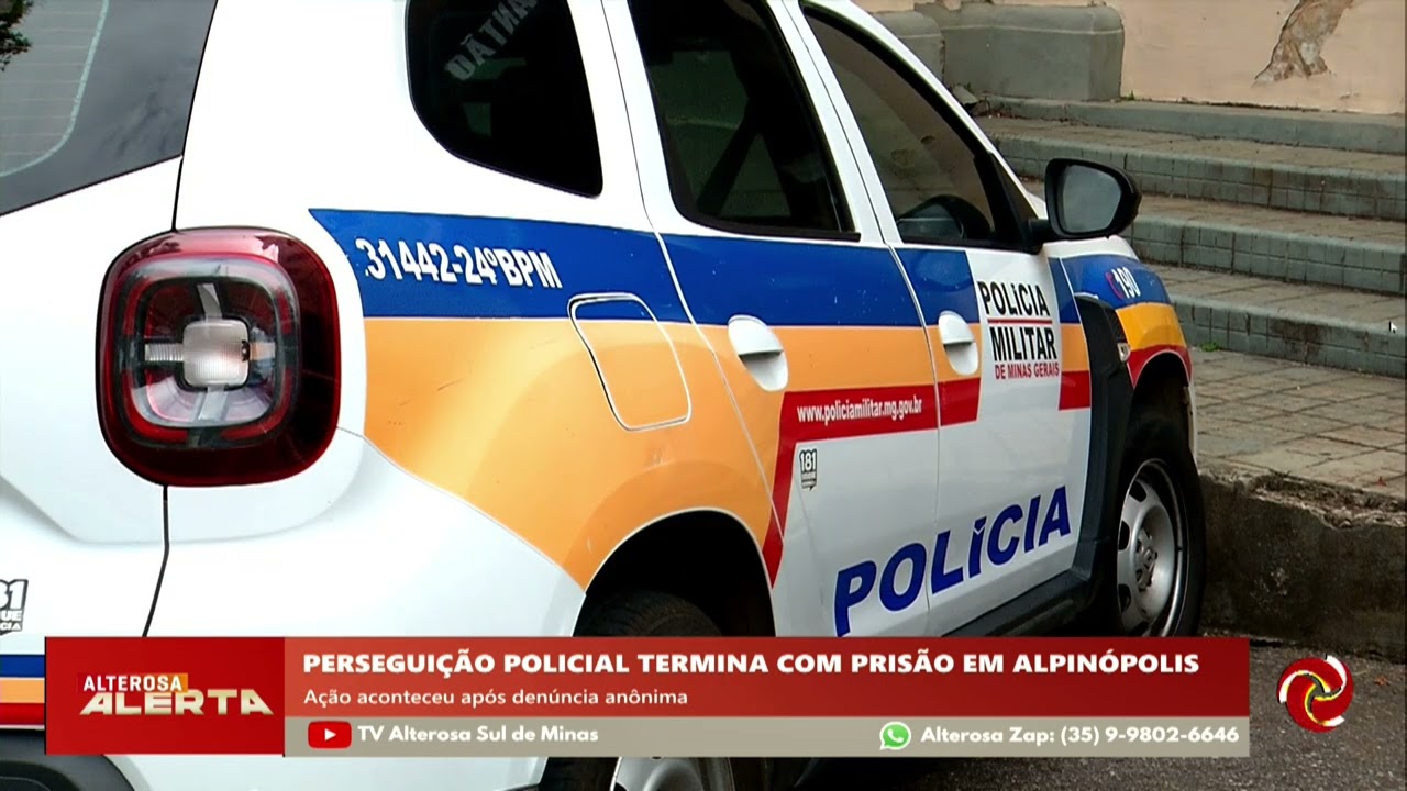Perseguição termina com prisões e apreensão de drogas em Alpinópolis