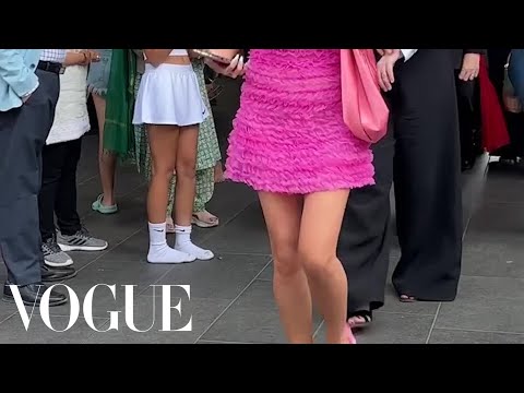 Barbiecore Street Style at Couture Fashion Week 🩷