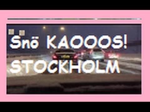 SNÖKAOS I STOCKHOLM - 20161109