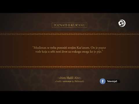 Poznati o Kur'anu - Musliman se treba ponositi svojim Kur'anom