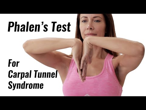 Phalens Test for Carpal Tunnel Syndrome and compresion of the median nerve.