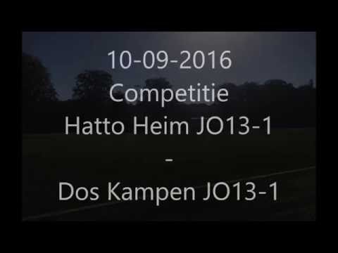 Doshelden Kampen: 10-09-2016: Hatto Heim JO13-1 - Dos Kampen JO13-1 (1-6)