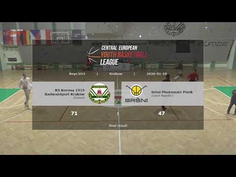 CEYBL U13, 10. 1. 2026, KS Korona 1919 RadwanSport Kraków - Sršni Photomate Písek