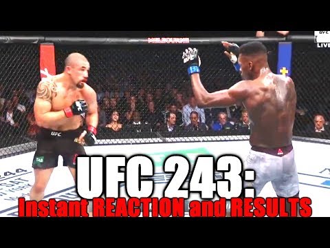 UFC 243 (Robert Whittaker vs Israel Adesanya): Reaction and Results