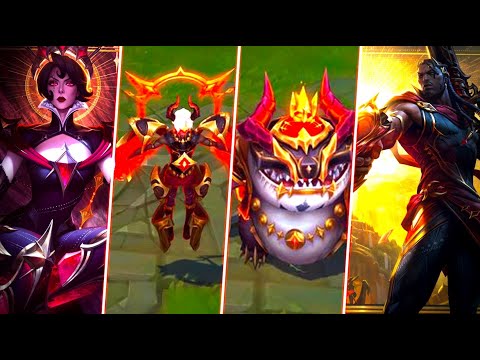 4 NEW SKINS - ARCANA XERATH, LUCIAN, CAMILLE, TAHM KENCH - League of Legends