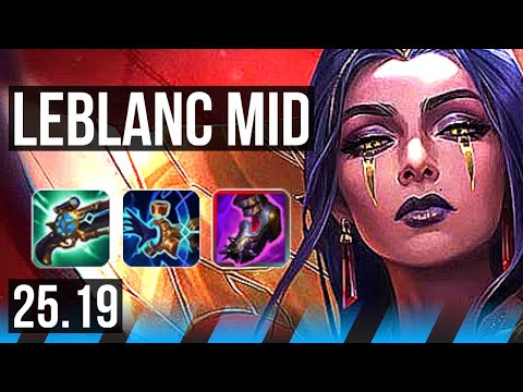 LEBLANC vs IRELIA (MID) | KR Master | 25.19
