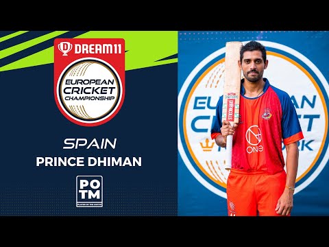 POTM: P.Dhiman - Group A, Match 9 - SPA vs CZR | Highlights | Dream11 ECC, 2022 | ECC22.009