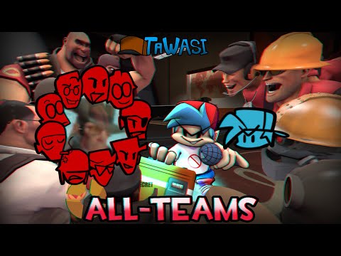 FNF Seek's Cool Deltarune Mod - All Teams (All Stars feat. All TF2 Mercs)