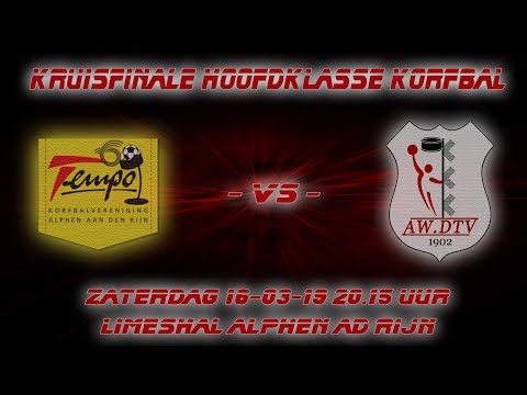 1e Play Off in de Hoofdklasse tussen Tempo 1 - AW.DTV 1