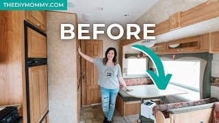 My RV remodel on a budget before & after - see