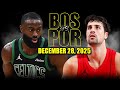 Boston Celtics Vs Portland Trail Blazers Full Game Highlights December 28 2025 NBA Season
