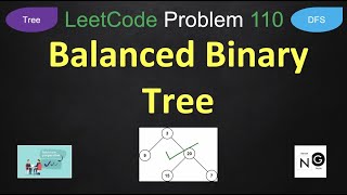 YouTube video 'Balanced Binary Tree | balanced binary tree | leetcode 110 | tree'