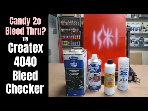 How to - Stop Createx Candy 2o Bleed Thru with 4040 Bleed Checker