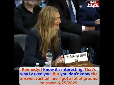 Kennedy: I know it's interesting. That's why I asked you. change your answer? You need to brush up