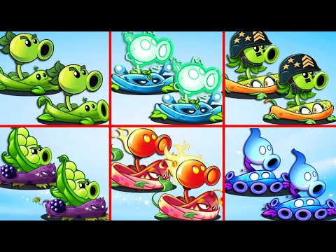 6 Best Pair Pea & Vine Plants Battlez - Who Will Win? - Pvz 2 Team Plant vs Team Plant